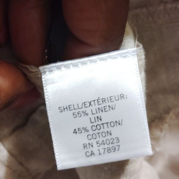 Banana Republic Tan Cargo Shorts Lightweight Cotton, Linen Blend - Picture 4 of 6